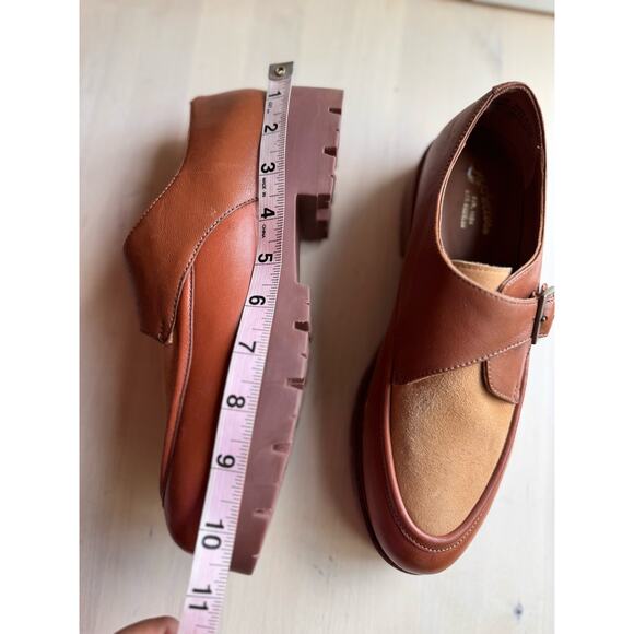 Seychelles Catch Me Monk Strap tan  Loafer  size 8 - Picture 6 of 10